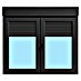 Ventana de PVC practicable-oscilobatiente 