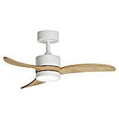 Arte confort Ventilador de techo Echo S (Blanco/Madera, 91 cm, 26,3 W, Blanco cálido) | BAUHAUS