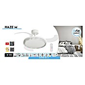 Arte confort Ventilador de techo Haze M (Blanco, 107 cm, 29,8 W, Blanco cálido) | BAUHAUS