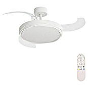 Arte confort Ventilador de techo Tuvan M (Blanco, 107 cm, 29,8 W, Blanco cálido) | BAUHAUS