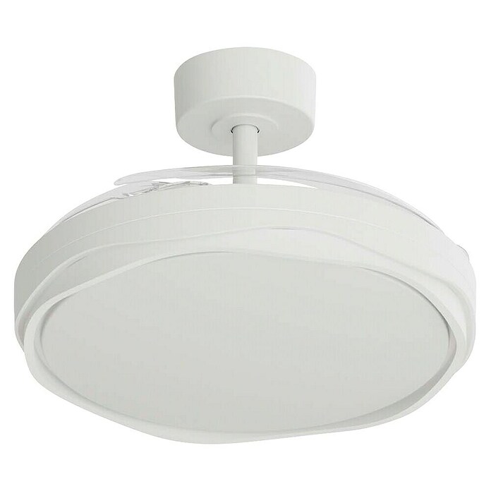 Arte confort Ventilador de techo Tuvan M (Blanco, 107 cm, 29,8 W, Blanco cálido) | BAUHAUS