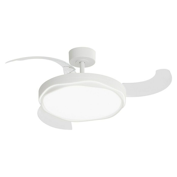 Arte confort Ventilador de techo Tuvan M (Blanco, 107 cm, 29,8 W, Blanco cálido) | BAUHAUS