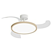 Arte confort Ventilador de techo Vetra M (Blanco/Madera, 107 cm, 29,8 W, Blanco cálido) | BAUHAUS