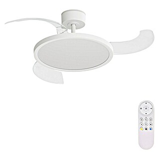 Arte confort Ventilador de techo Vetra M (Blanco, 107 cm, 29,8 W, Blanco cálido)