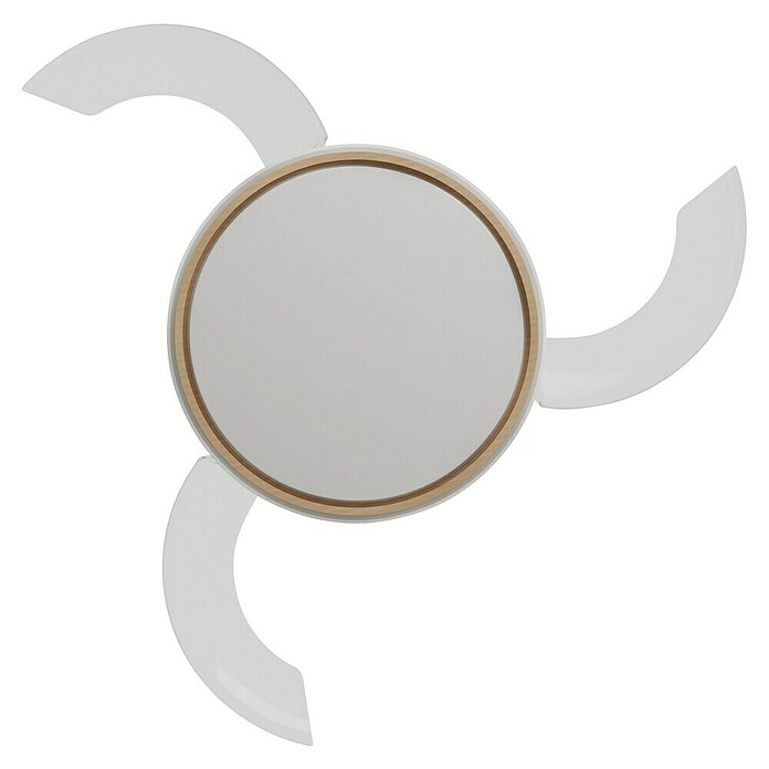Arte confort Ventilador de techo Tuvan M (Blanco/Madera, 107 cm, 29,8 W, Blanco cálido) | BAUHAUS