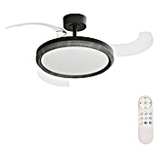 Arte confort Ventilador de techo Haze M (Negro, 107 cm, 29,8 W, Blanco cálido) | BAUHAUS