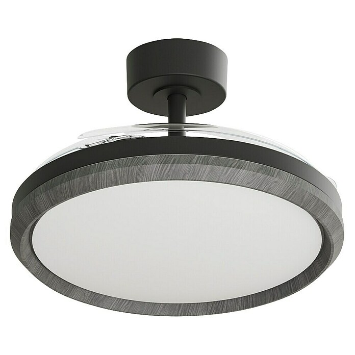 Arte confort Ventilador de techo Haze M (Negro, 107 cm, 29,8 W, Blanco cálido) | BAUHAUS