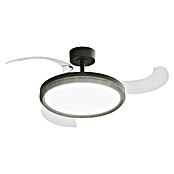 Arte confort Ventilador de techo Haze M (Negro, 107 cm, 29,8 W, Blanco cálido) | BAUHAUS