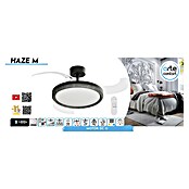 Arte confort Ventilador de techo Haze M (Negro, 107 cm, 29,8 W, Blanco cálido) | BAUHAUS