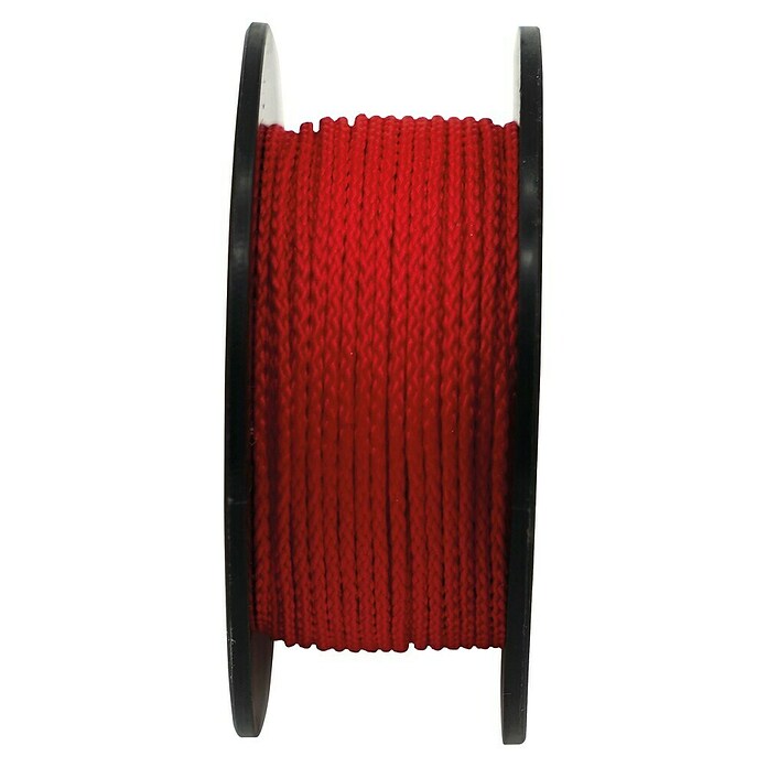 Heka Cordel de albañil (20 m, Diámetro: 1 mm, Rojo)