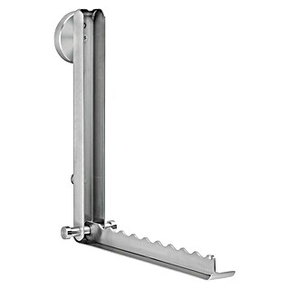 Camargue Paris Inklapbare kledinghaak (Lengte: 27 cm, Roestvrij staal, Geborsteld)