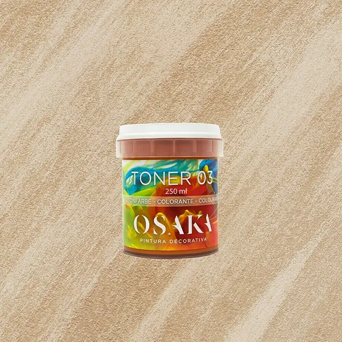 Osaka Colorante Toner - Naranja, 250 ml - Pintura decorativa Osaka Toner 03 en lata de 250ml para diseños creativos de paredes.