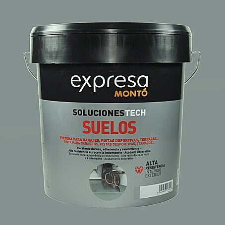 Montó Pintura para suelos Expresa (Gris, 12 l, Mate sedoso)