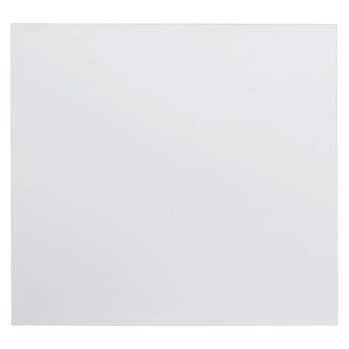 Mottez Protector de pared de cocina - Blanco, 60 x 65 cm, Acero - Una tabla blanca cuadrada perfecta para manualidades, presentaciones o un fondo limpio. Versátil en su uso y de diseño sencillo.