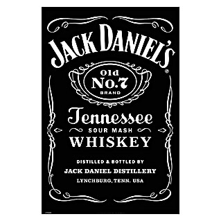Decoratief paneel (Jack Damiel's Label, b x h: 60 x 90 cm)