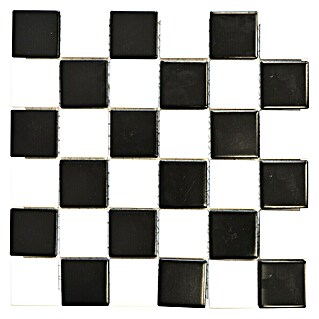 Mosaikfliese Quadrat CD 202 (29,8 x 29,8 cm, Schwarz/Weiß, Matt)