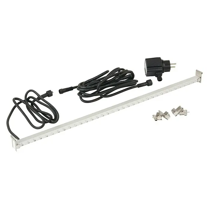 Ubbink LED-Lichtleiste - 1 W, Lichtfarbe: Blau, Länge: 30 cm - LED-Leiste mit Zubehör. Diese Leuchte bietet eine effiziente Beleuchtungslösung. Inklusive Kabel und Montagezubehör für eine einfache Installation.