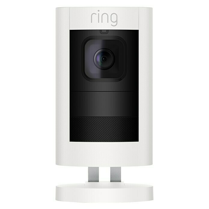 Ring Überwachungskamera Stick Up Cam Elite1.920 x 1.080 Pixel (Full HD), Weiß, Netzanschluss, 2 Wege Kommunikation Front View