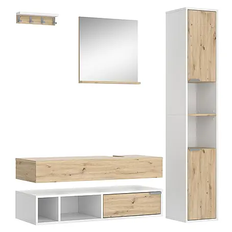 Vicco  Badmöbel-Set Henri Weiß 5 Teile