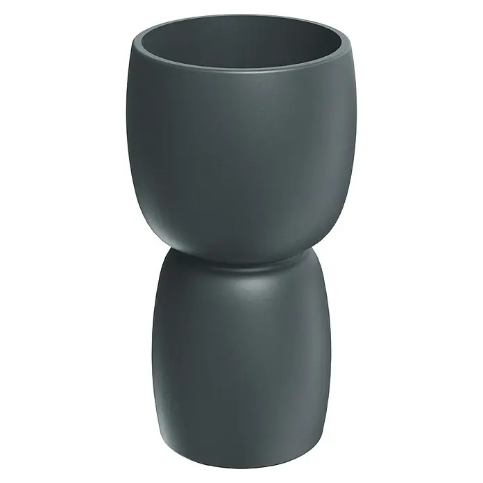 ETHICK Pflanztopf Duala - Außenmaß (Ø x H): 30 x 54 cm, Kunststoff, Betongrau - Dieser elegante, grau gefärbte Blumentopf ist eine stilvolle Ergänzung für jeden Raum oder Garten und bietet eine moderne Ästhetik.