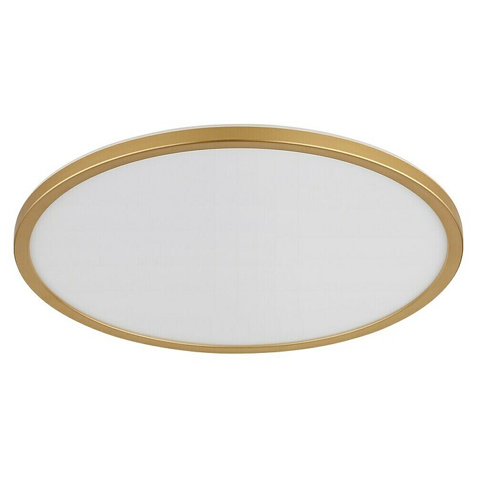 Globo LED-Deckenleuchte Sapana (24 W, Messingfarben, Weiß, Warmweiß, Ø x H: 420 x 28 mm) | BAUHAUS