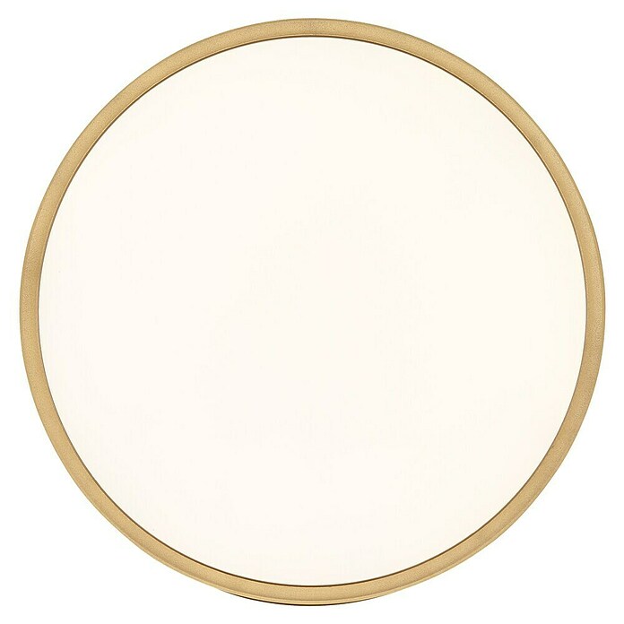 Globo LED-Deckenleuchte Sapana (24 W, Messingfarben, Weiß, Warmweiß, Ø x H: 420 x 28 mm) | BAUHAUS