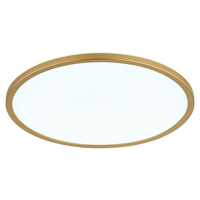 Globo LED-Deckenleuchte Sapana (24 W, Messingfarben, Weiß, Warmweiß, Ø x H: 420 x 28 mm) | BAUHAUS