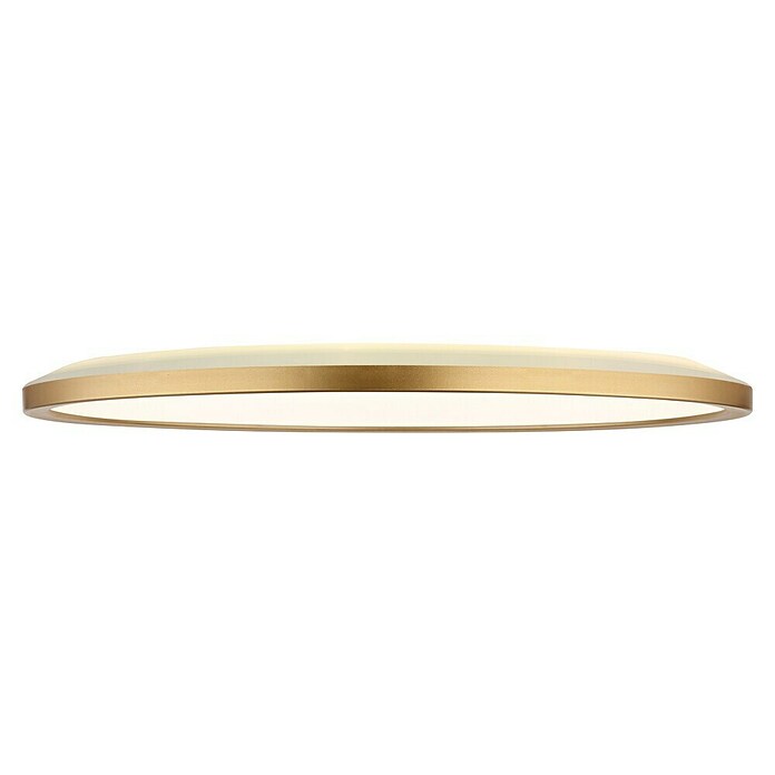 Globo LED-Deckenleuchte Sapana (24 W, Messingfarben, Weiß, Warmweiß, Ø x H: 420 x 28 mm) | BAUHAUS