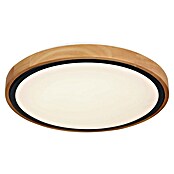 Globo Okrugla stropna LED svjetiljka Bruno  (12 W, Ø x V: 307 x 90 mm, Boja kućišta: Smeđa) | BAUHAUS