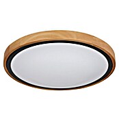 Globo Okrugla stropna LED svjetiljka Bruno  (12 W, Ø x V: 307 x 90 mm, Boja kućišta: Smeđa) | BAUHAUS
