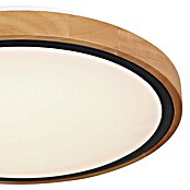 Globo LED-Deckenleuchte rund Bruno (12 W, Ø x H: 307 x 90 mm, Farbe Gehäuse: Braun, Schwarz) | BAUHAUS