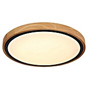 Globo Okrugla stropna LED svjetiljka Bruno  (12 W, Ø x V: 307 x 90 mm, Boja kućišta: Smeđa) | BAUHAUS