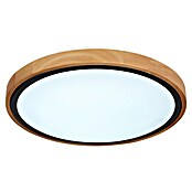 Globo Okrugla stropna LED svjetiljka Bruno  (12 W, Ø x V: 307 x 90 mm, Boja kućišta: Smeđa) | BAUHAUS