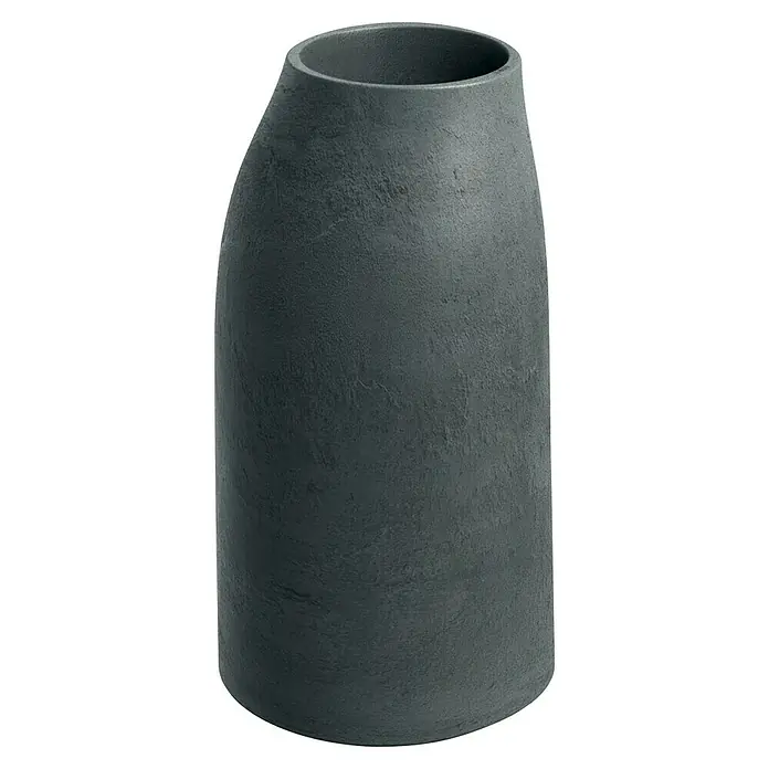 ETHICK Pflanztopf Epocco - Außenmaß (Ø x H): 38 x 70 cm, Kunststoff, Graphit - Ein grauer, zylindrischer Pflanztopf mit rauer Textur, ideal für den Innen- und Außenbereich, um Pflanzen stilvoll in Szene zu setzen.