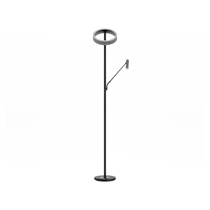 Tween Light LED-Stehleuchte Orlando - Höhe: 180 cm, Sandschwarz, Chrom, Warmweiß