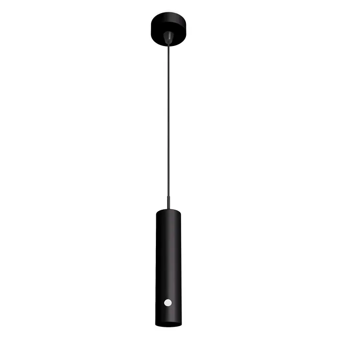 Akku-Pendelleuchte ausziehbar 37 - 163 cm - 7,5 cm, Schwarz, Warmweiß