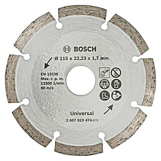 Bosch Disco de corte de diamante (Diámetro disco: 115 mm, Apto para: Materiales de construcción)