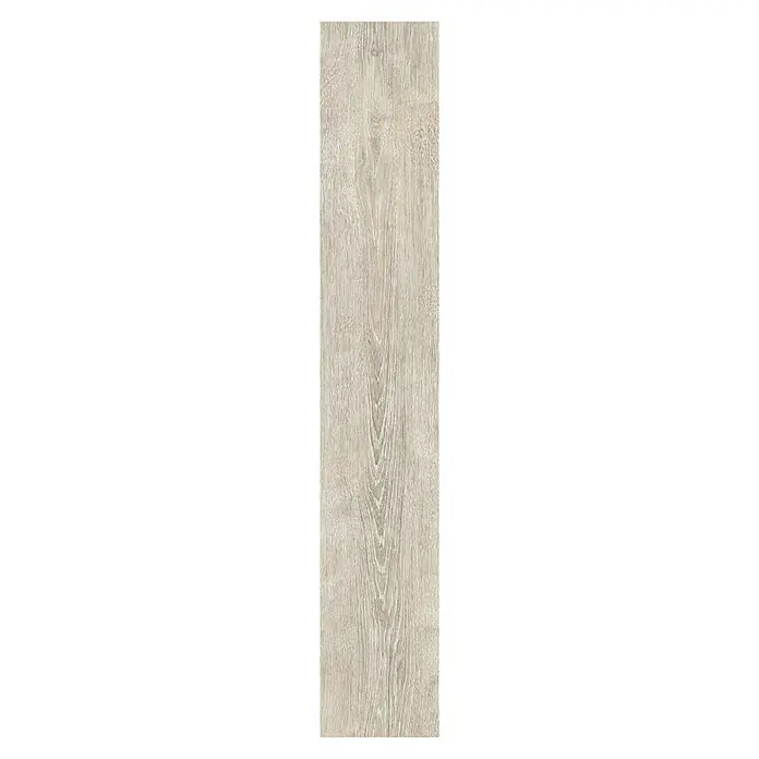 Feinsteinzeugfliese Nordika - 20 x 120 cm, Tortora, Matt - Detailaufnahme einer eleganten, hellbraunen Holzdiele mit feiner Maserung und natürlicher Optik, ideal für stilvolle Innenräume.