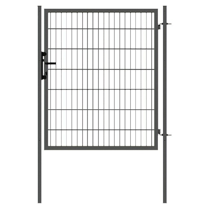 H+S Zauntechnik Gartentür Uli (1,3 x 1,4 m, Stahl, RAL 7016 Anthrazit) | BAUHAUS