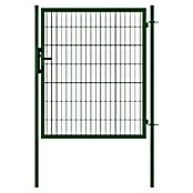H+S Zauntechnik Gartentür Uli (1,3 x 1,6 m, Stahl, RAL 6005 Moosgrün) | BAUHAUS