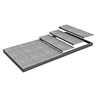 Simonrack Ecoforte Estante adicional Metal (L x An: 150 x 60 cm, Galvanizado)