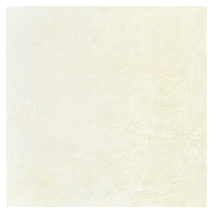 Feinsteinzeugfliese Iron - 60 x 60 cm, Oxyd white, Matt - Nahaufnahme einer quadratischen, beigen Keramikfliese mit einer leicht strukturierten Oberfläche und einem subtilen Farbverlauf.