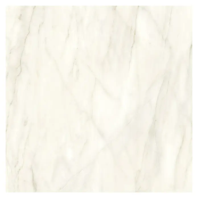 Feinsteinzeugfliese Luxury Marble Calacatta - 60 x 60 cm, Weiß/Grau, Matt - Elegante Marmorfliese in hellem Beigeton mit zarten, natürlichen Maserungen, ideal für stilvolle Innenräume und zeitlose Designs.