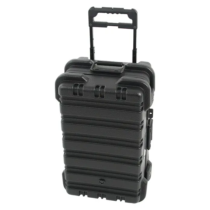 Hepco & Becker Werkzeugkoffer Chicago Case 5510 - L x B x H: 360 x 580 x 270 mm, High Density Polyethylen (HDPE) - Schwarzer Rollkoffer mit ausziehbarem Griff. Ideal für Reisen oder den Transport von Ausrüstung. Robust und zuverlässig.
