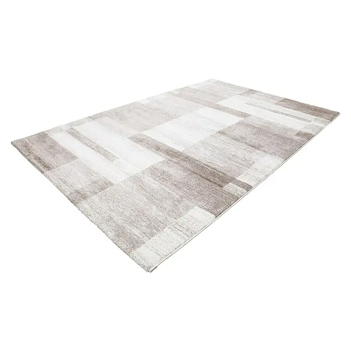 Kurzflorteppich Feeling 501 - Beige, 290 x 200 cm, 100 % Polypropylen (Flor) - Moderner Teppich mit abstraktem Muster in neutralen Farbtönen, perfekt für ein stilvolles Zuhause. Der Teppich sorgt für Wärme und Komfort.
