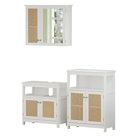 Vicco  Badmöbel-Set Rosario Weiß 3 Teile