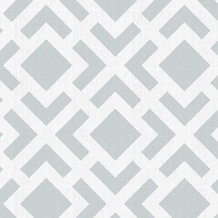 Alfombra de vinilo Living geométrica - Gris, 150 x 80 cm - Patrón geométrico gris y blanco con rombos y formas angulares, ideal para textiles modernos o papel pintado de estilo escandinavo.