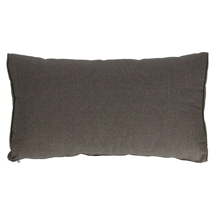 Ersatzkissen Rückenkissen Lina / Mirca - Passend für: Sunfun Lina/Mirca Loungemöbel-Set 6-tlg. - Ein graues, längliches Dekokissen mit feiner Textur und schmalem Rand. Ideal für Sofa, Bett oder als stilvolles Accessoire im Wohnbereich.