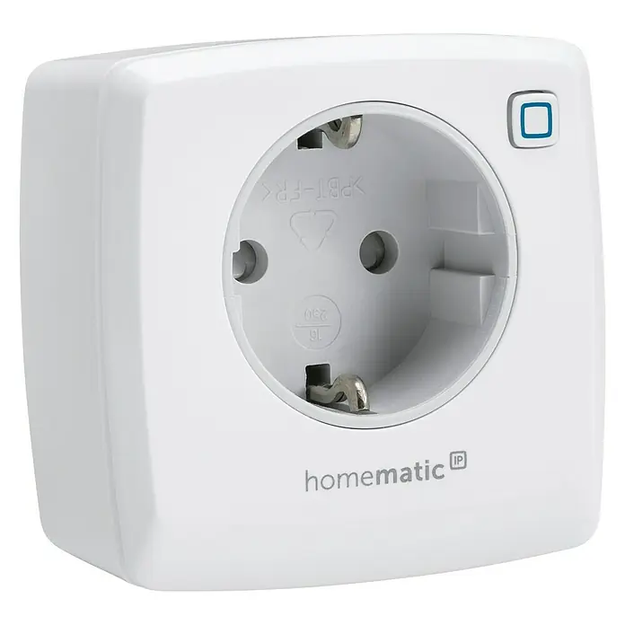 Homematic IP Funksteckdose Phasenabschnittdimmer HmIP-PDT - Weiß, 230 V - Intelligente Homematic IP-Steckdose für die Hausautomation. Ermöglicht bequemes Schalten von Geräten per App und Sprachsteuerung.