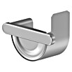Sarei Rinnenendstück (Nennweite: 80 mm, Links & Rechts, Aluminium, Halbrund, Aluminium)